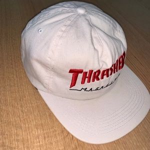 Thrasher white Snapback, Lightly Used